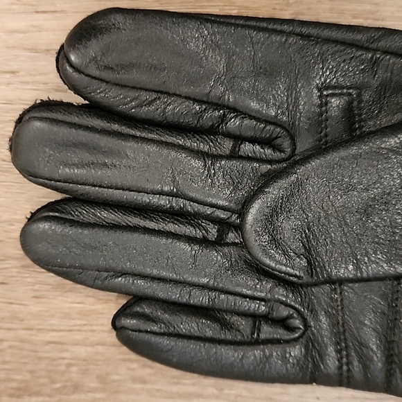 Harley-Davidson Gloves Black Leather Padded Motorcycle Riding Ladies Size Small - Picture 6 of 12